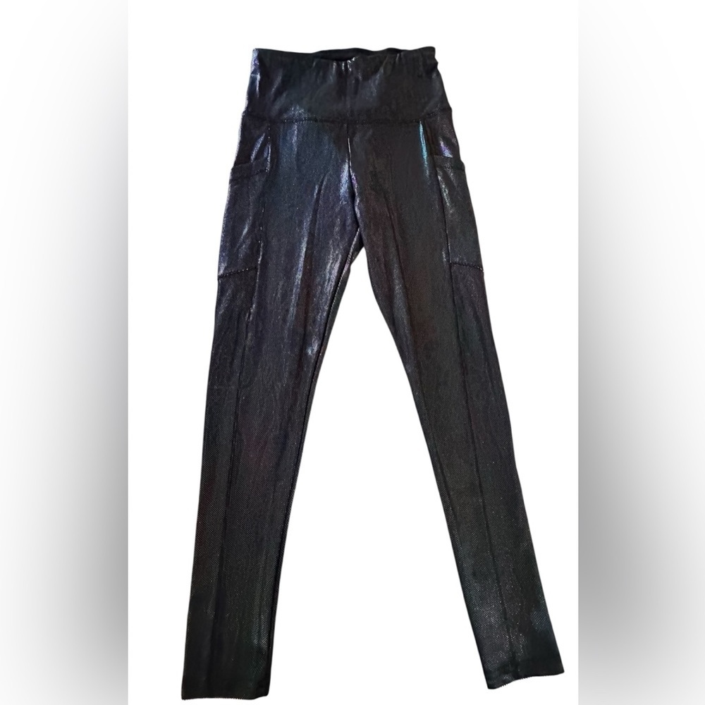 Shoactive Tummy Control Leggings High Waist Iridescent Leggings Size S